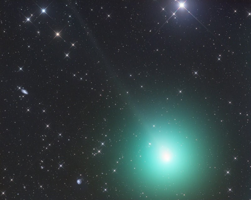 Кометата 46P/ Виртанен  заснета на 26 ноември 2018г. Избухване на кометата е регистрирано още на 26 септември 2018г.